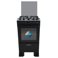 Cocina Combinada 4 Hornallas Negra con Grill Enxuta CENX27544NG-1