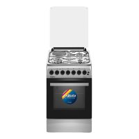 Cocina Combinada 3 Hornallas y 1 Disco Eléctrico Inox 50x60 Enxuta CENX5546I