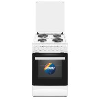 Cocina Eléctrica 4 Discos Eléctricos y Convección Blanca 50x60 Enxuta CENX5548W
