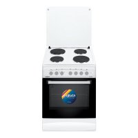 Cocina Eléctrica 4 Discos Eléctricos y Convección Blanca 60x60 Enxuta CENX5648W