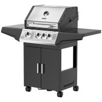 Parrilla a Gas 3 Quemadores con Hornalla lateral integrada Enxuta PGENX543