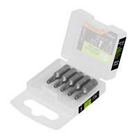 Puntas Atornillador Torx Con Seguro T20 x 1'' Truper PUDE-6120 Estuche x 5 
