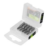 Puntas Atornillador Torx Con Seguro T25 x 1'' Truper PUDE-6125 Estuche x 5 