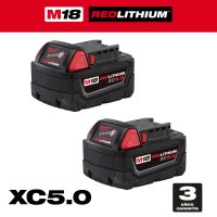 Batería 18 V pack x 2 xc 5,0 Ah m18 Milwaukee 48-11-1852