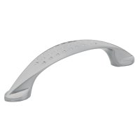 Tirador Para Mueble ''Elipse'' 96mm Níquel Hermex JAL-1212