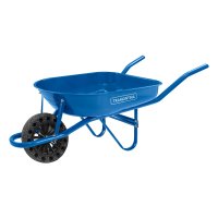 Carretilla Metal Azul 50l Rueda Maciza Tramontina 77704/232