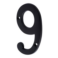 Número De Puerta ''9'' Bronce Negro Alto 4'' Hermex NUCH-9N