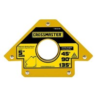 Escuadra Magnética p/ Soldar Ángulos 125mm 34kg Crossmaster
