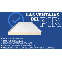 Panel Techo Aislante Engrafado Poliuretano Isodec Pir 80 mm 