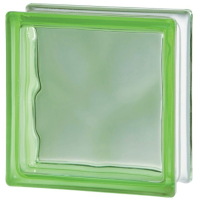 Ladrillo de Vidrio Nube Colores Tenues GREEN (Verde)