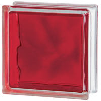 Ladrillo de Vidrio Nube Colores Intensos Brilly RED