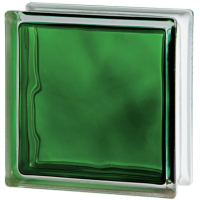 Ladrillo de Vidrio Nube Colores Intensos Brilly EMERALD
