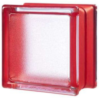 Ladrillo de Vidrio Esmerilado Mini CHERRY (Rojo)
