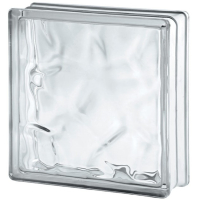 Ladrillo de Vidrio Grande 24 x 24cm Nube - Wave