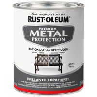 Esmalte Antióxido Negro Brillante Metal Protection Rust Oleum 946ml