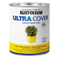 Esmalte Al Agua Amarillo Sol Brillante Ultra Cover Rust Oleum 946ml
