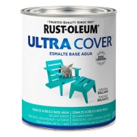 Esmalte Al Agua Turquesa Brillante Ultra Cover Rust Oleum 946ml