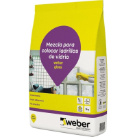 Mezcla para Colocar Ladrillos Vidrio Weber Glass 5kg