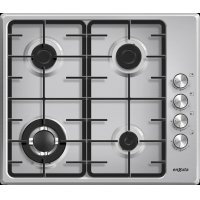 Anafe de Empotrar con 4 Hornallas a Gas Inox con Hierro Fundido Enxuta AENX5542