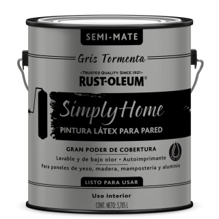 Pintura Látex Semi Mate Simply Home Gris Tormenta