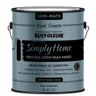 Pintura Látex Semi Mate Simply Home Azul Cenote