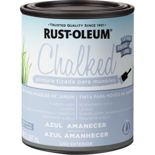Pintura Tizada Exterior Chalked Rust Oleum Azul Amanecer