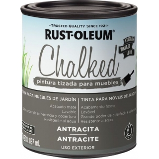 Pintura Tizada Exterior Chalked Rust Oleum Antracita