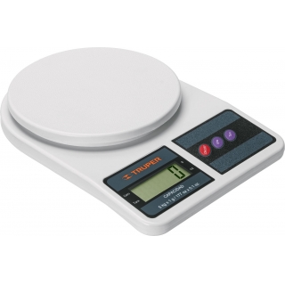 Balanza Digital Cocina Plato Plástico Truper BASE-5EP