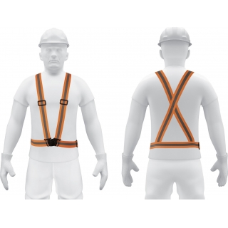 Chaleco Tipo Arnés Naranja Cinta Reflectiva Truper