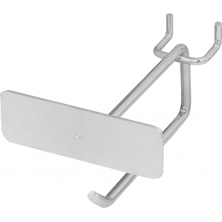 Gancho Exhibidor Con Portaetiquetas 10cm Truper