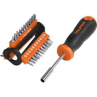 Destornillador con 33 Puntas Intercambiables Truper DMP-33 