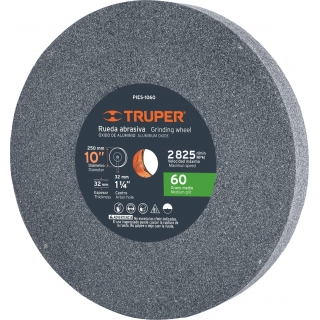 Rueda Recta Amolar 10'' Grano 60 Truper PIES-1060