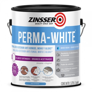Pintura Látex Exterior Antihongos Zinsser Perma White