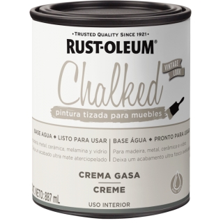 Pintura Tizada Chalked Rust Oleum Crema Gasa