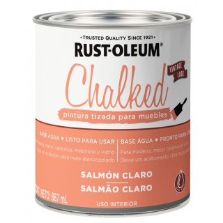 Pintura Tizada Chalked Rust Oleum Salmón Claro