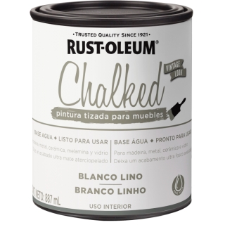 Pintura Tizada Chalked Rust Oleum Blanco Lino