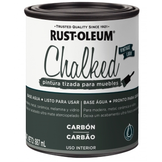 Pintura Tizada Chalked Rust Oleum Gris Carbón