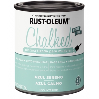 Pintura Tizada Chalked Rust Oleum Azul Sereno