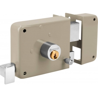 Cerradura Sobreponer Hasta 60mm Llave Tradicional Hermex