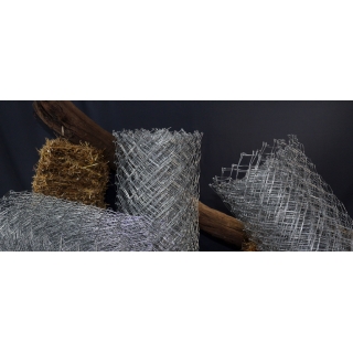 Tejido De Cerco Galvanizado Rombo 5x5cm Alto 1.50mt