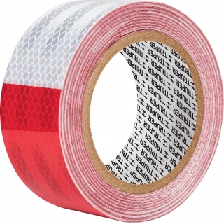 Cinta Reflectiva Blanca Roja Vehículos Camiones Truper