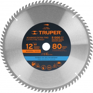 Disco Sierra Circular 80 Dientes 12'' Truper