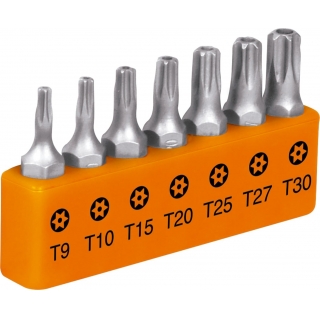 Juego 7 Puntas Destornillador Torx Seguridad Truper