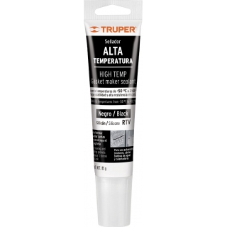 Silicona Alta Temperatura Negro 85gr Truper