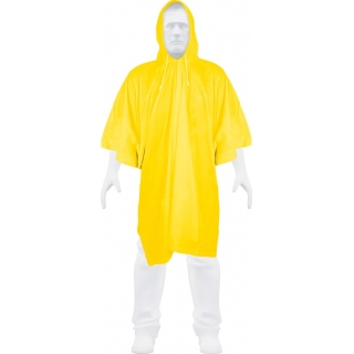 Poncho Con Capucha Impermeable Lluvia Amarillo Pretul