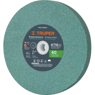 Rueda Recta Amolar 6'' Grano 60 Widea Truper PIES-63460T