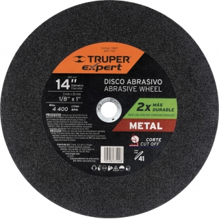 Disco Corte Sensitiva Metal Acero 14'' x 3mm Truper