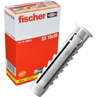 Taco Universal SX10 Con Tope FISCHER Caja 50