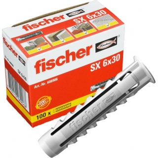 Taco Universal SX6 Con Tope FISCHER Caja 100