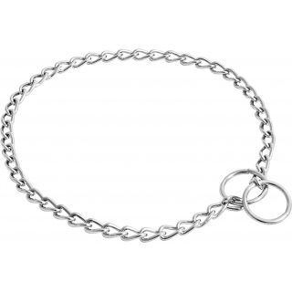 Collar Entrenamiento Perro Cadena 2mm 45cm Fiero